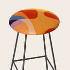 Abstract Colorful Artwork VI Stool Gallery Image 2