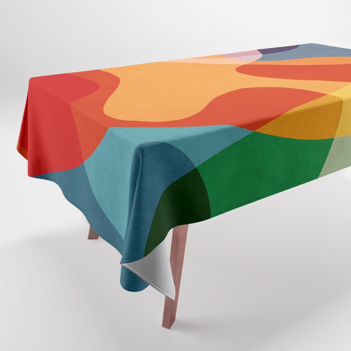 Abstract Colorful Artwork VI Tablecloth Gallery Image 1