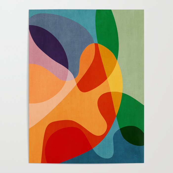 Abstract Colorful Artwork VI Poster Gallery Image 1