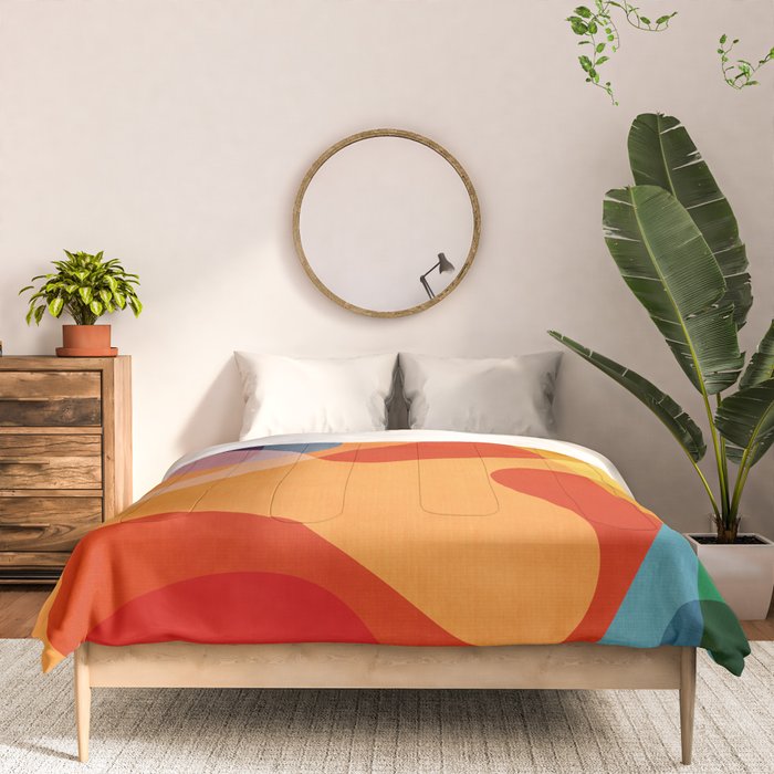 Abstract Colorful Artwork VI Comforter Gallery Image 3