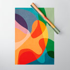 Abstract Colorful Artwork VI Wrapping Paper Gallery Image 1