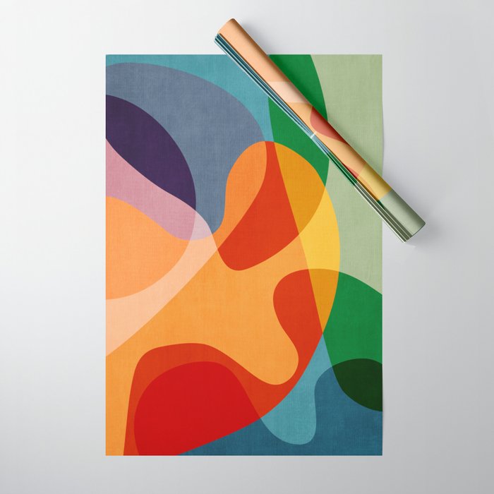 Abstract Colorful Artwork VI Wrapping Paper Gallery Image 1