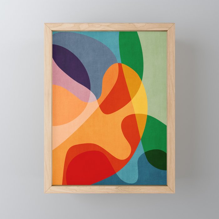 Abstract Colorful Artwork VI Mini Art Print Gallery Image 1