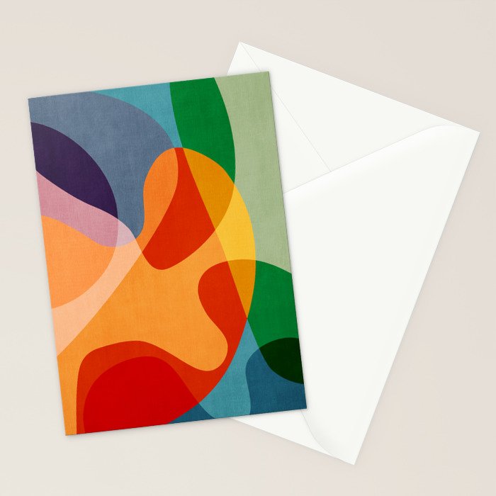 Abstract Colorful Artwork VI Stationery Card Gallery Image 2