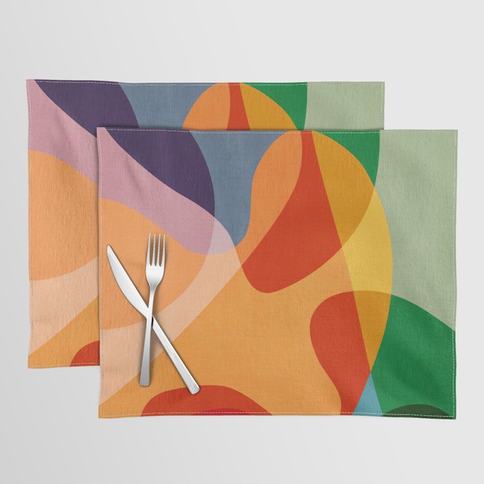 Abstract Colorful Artwork VI Placemat Gallery Image 1