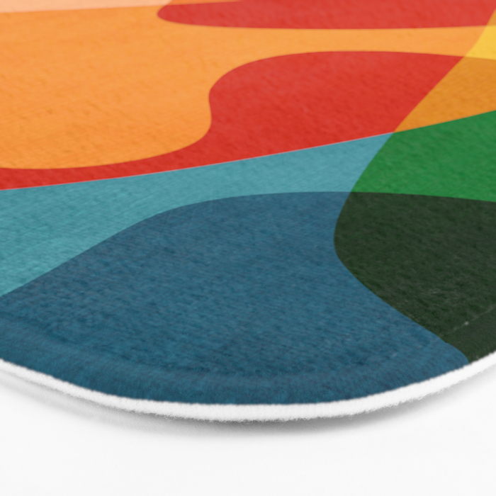 Abstract Colorful Artwork VI Bath Mat Gallery Image 3