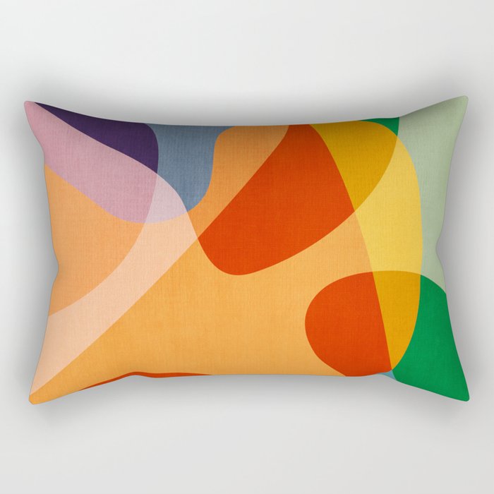 Abstract Colorful Artwork VI Rectangular Pillow Gallery Image 2