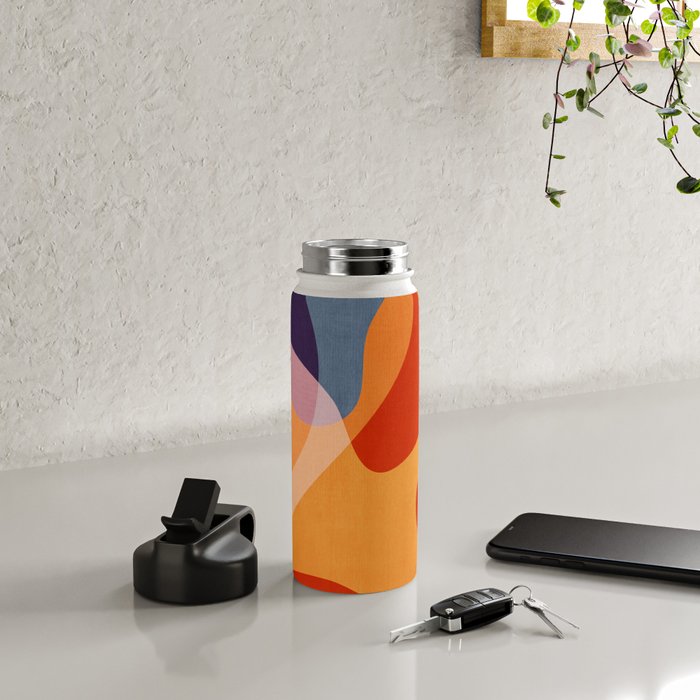 Abstract Colorful Artwork VI Water Bottle Gallery Image 4