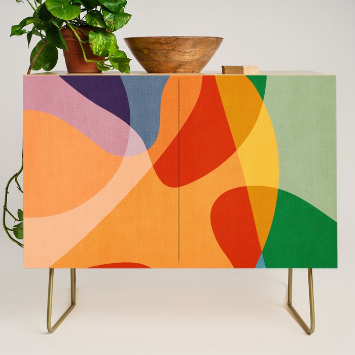 Abstract Colorful Artwork VI Credenza Gallery Image 1