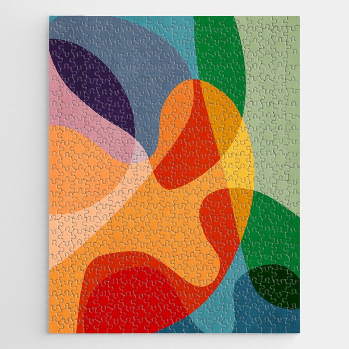 Abstract Colorful Artwork VI Jigsaw Puzzle Gallery Image 1