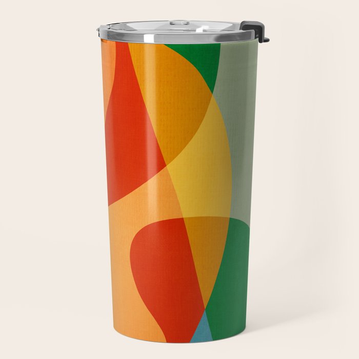 Abstract Colorful Artwork VI Travel Mug Gallery Image 2