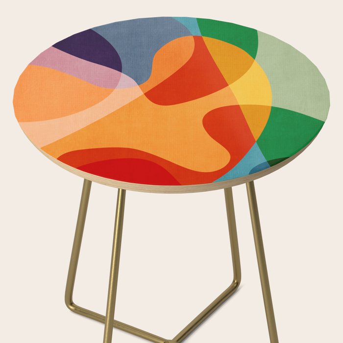 Abstract Colorful Artwork VI Side Table Gallery Image 2