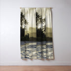 Another Day In Paradise - Tropical Beach Sunset Window Curtain Gallery Image 3
