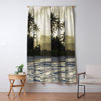 Another Day In Paradise - Tropical Beach Sunset Window Curtain Gallery Image 5