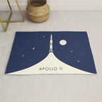 Apollo 11 Space - Saturn Rocket B Rug Gallery Image 1
