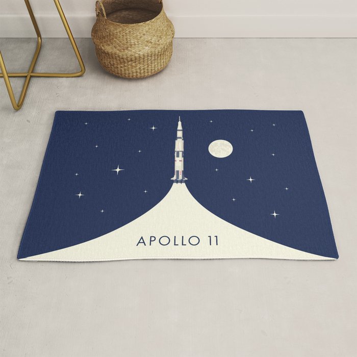 Apollo 11 Space - Saturn Rocket B Rug Gallery Image 1