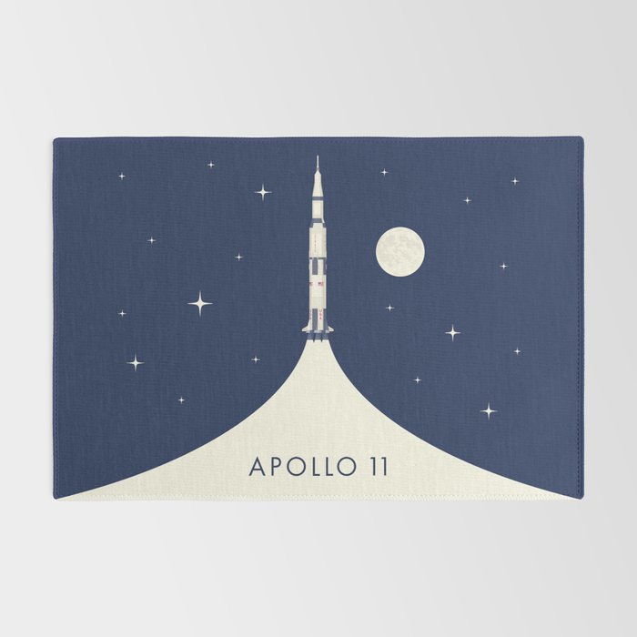 Apollo 11 Space - Saturn Rocket B Rug Gallery Image 2