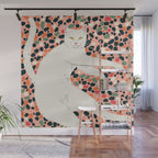 Cat Stretching Wall Mural Gallery Image 1