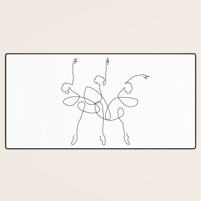 Ballet x 3 Desk Mat Gallery Image 3