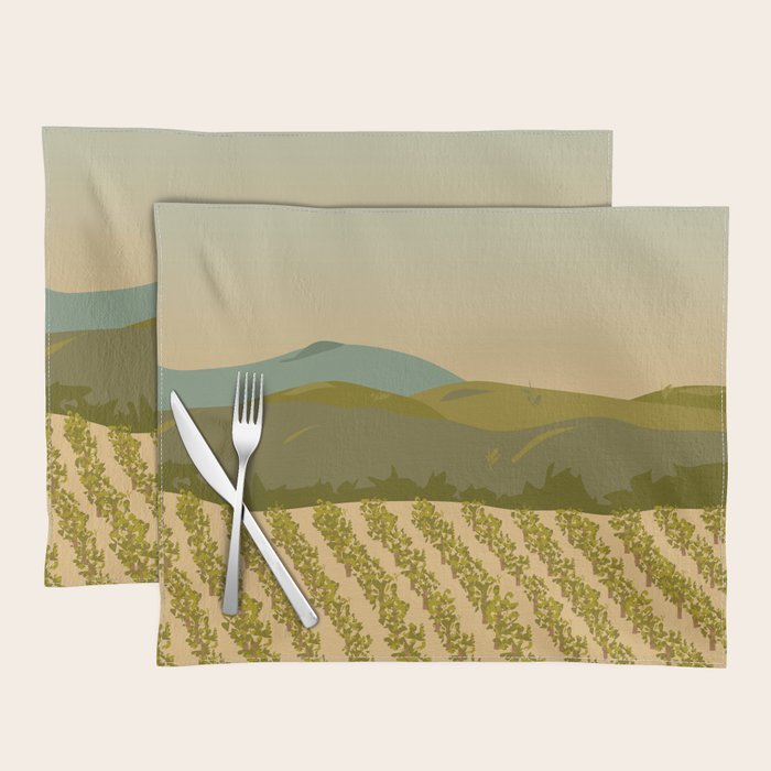Santa Rosa, California Vineyard Placemat Gallery Image 1