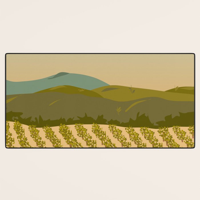 Santa Rosa, California Vineyard Desk Mat Gallery Image 3