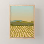 Santa Rosa, California Vineyard Mini Art Print Gallery Image 1