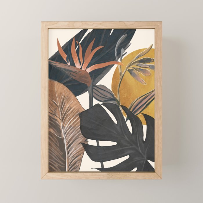 Abstract Tropical Art III Mini Art Print Gallery Image 1