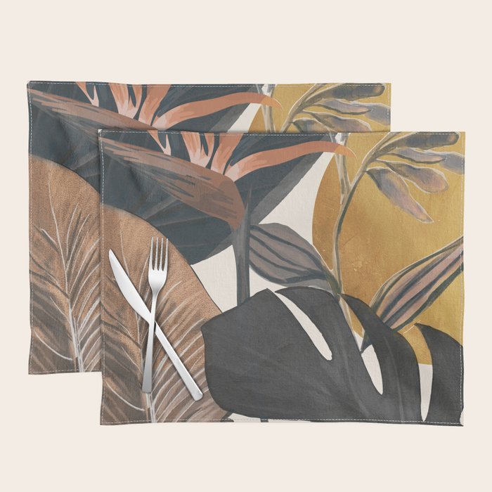 Abstract Tropical Art III Placemat Gallery Image 1