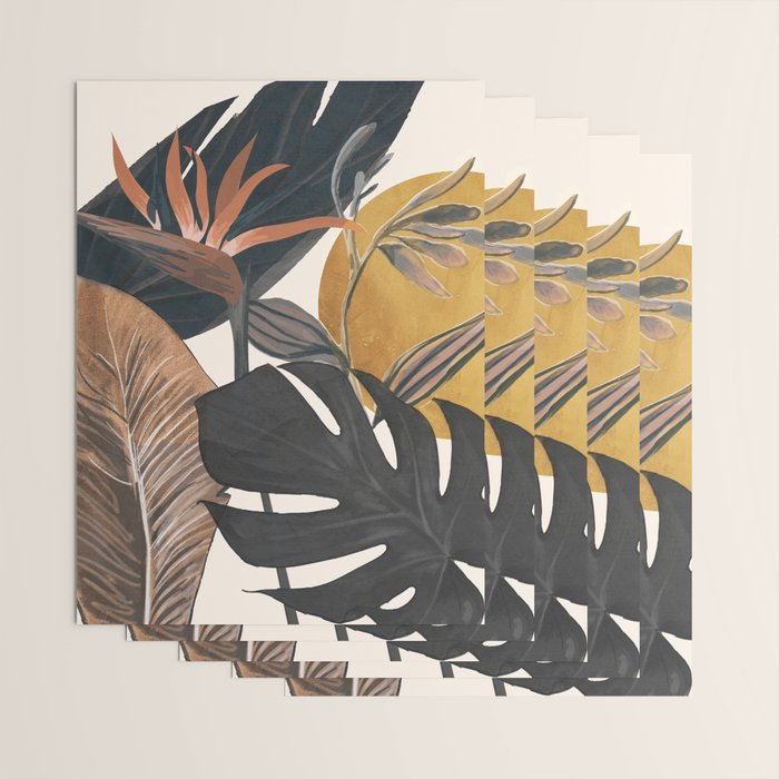 Abstract Tropical Art III Wrapping Paper Gallery Image 3