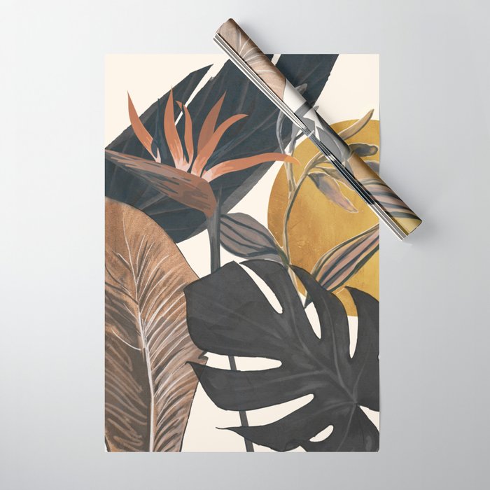 Abstract Tropical Art III Wrapping Paper Gallery Image 1
