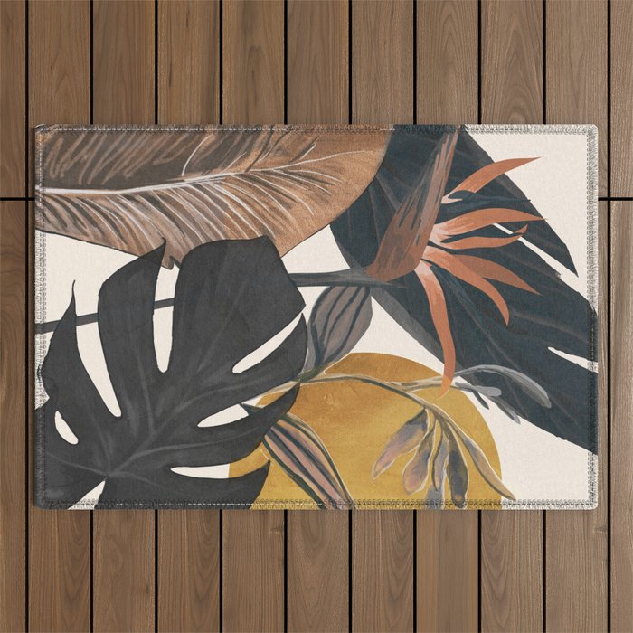 Abstract Tropical Art III Outdoor Rug Gallery Image 1