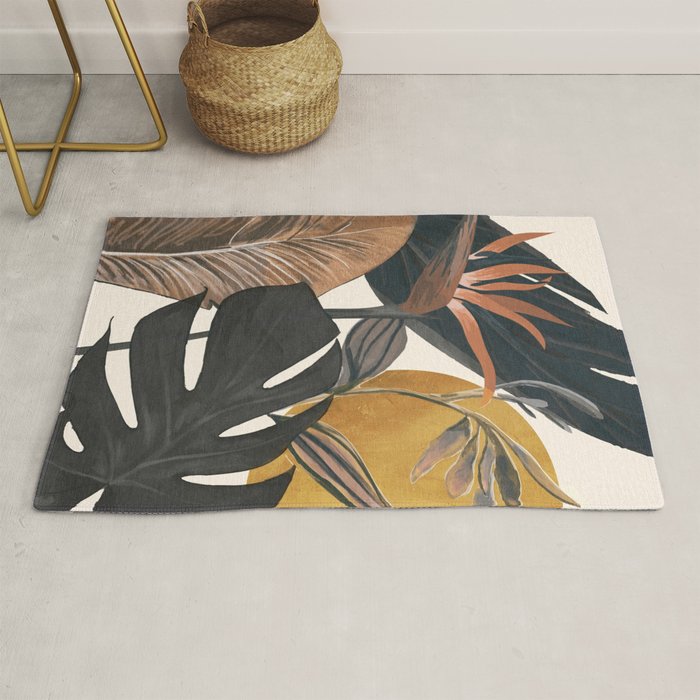 Abstract Tropical Art III Rug Gallery Image 1