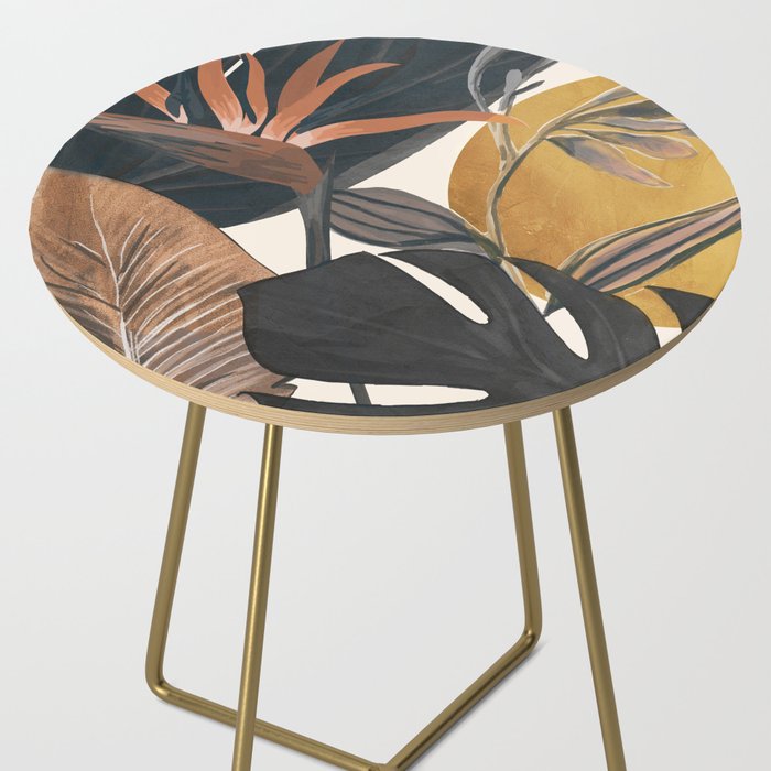 Abstract Tropical Art III Side Table Gallery Image 2