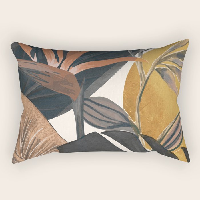 Abstract Tropical Art III Rectangular Pillow Gallery Image 1