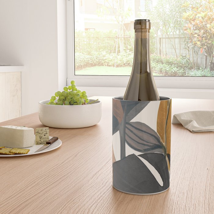 Abstract Tropical Art III Wine Chiller Gallery Image 4