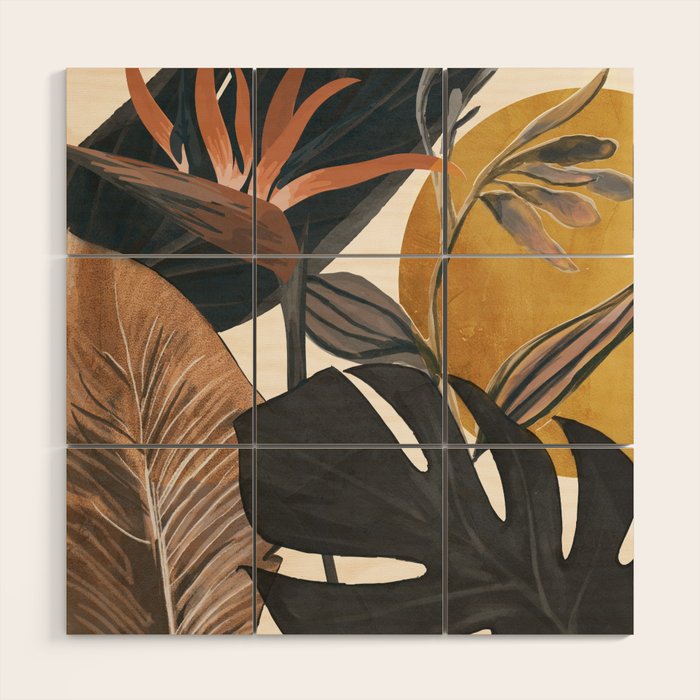 Abstract Tropical Art III Wood Wall Art Gallery Image 1