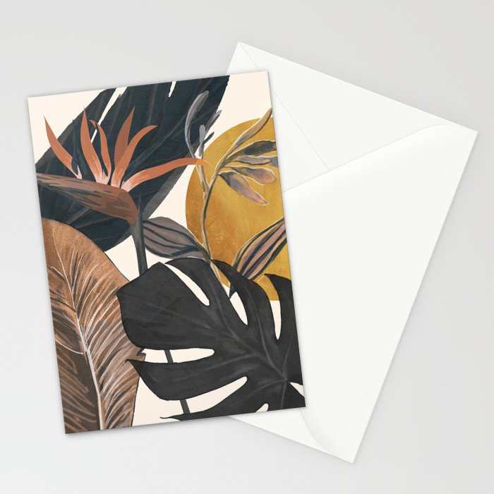 Abstract Tropical Art III Stationery Card Gallery Image 2