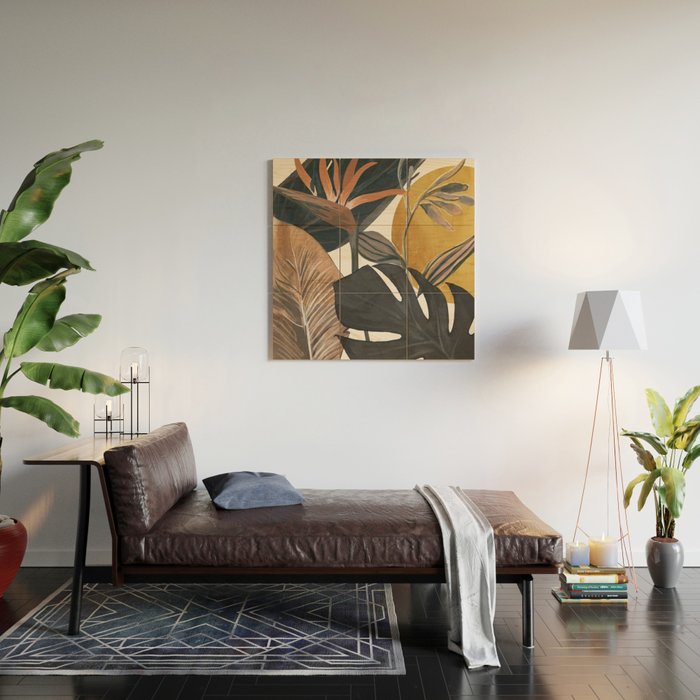 Abstract Tropical Art III Wood Wall Art Gallery Image 2