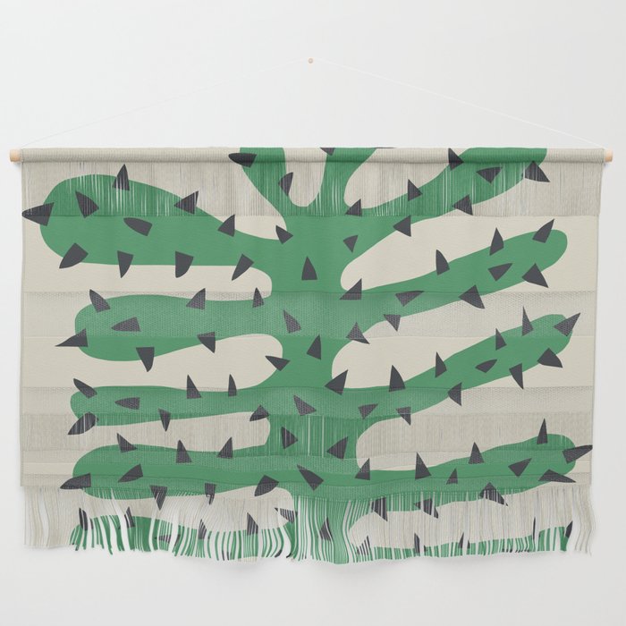 Matisse Inspired Dark Green Shape Wall Hanging Gallery Image 1