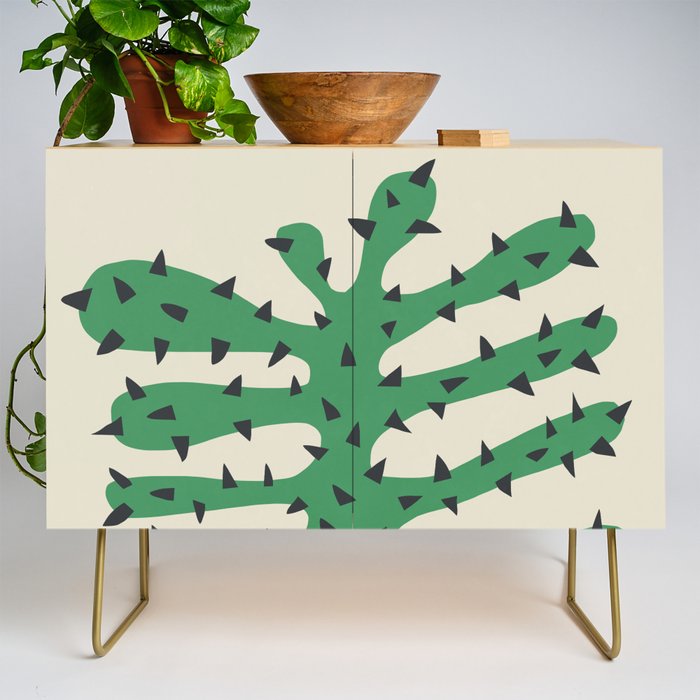 Matisse Inspired Dark Green Shape Credenza Gallery Image 1