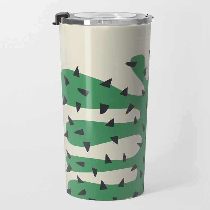 Matisse Inspired Dark Green Shape Travel Mug Gallery Image 3