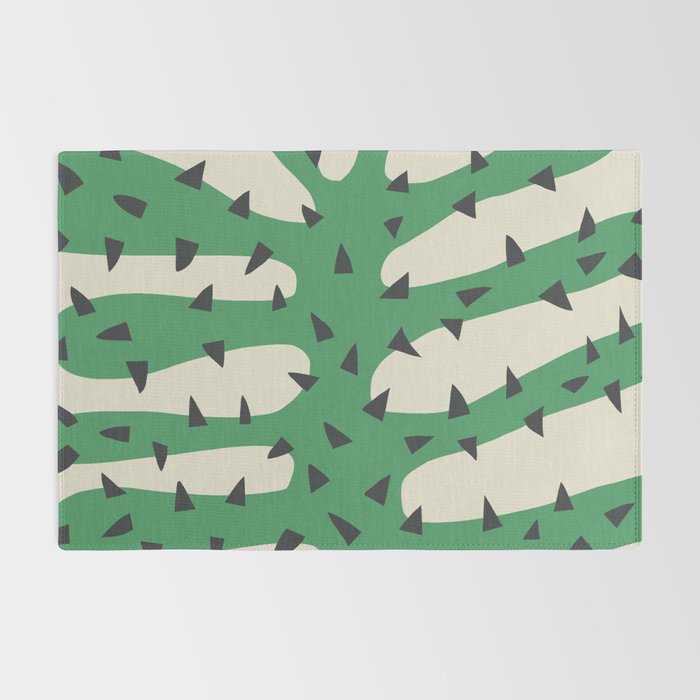 Matisse Inspired Dark Green Shape Rug Gallery Image 2
