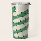 Matisse Inspired Dark Green Shape Travel Mug Gallery Image 2