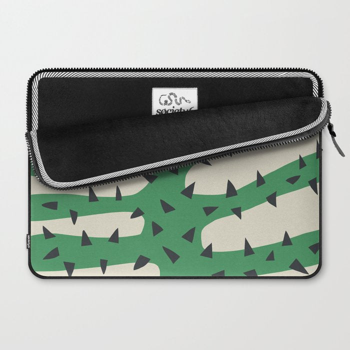 Matisse Inspired Dark Green Shape Laptop Sleeve Gallery Image 2
