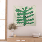 Matisse Inspired Dark Green Shape Wall Tapestry Gallery Image 2