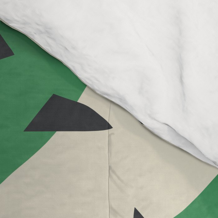 Matisse Inspired Dark Green Shape Comforter Gallery Image 4