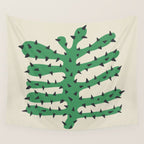 Matisse Inspired Dark Green Shape Wall Tapestry Gallery Image 4