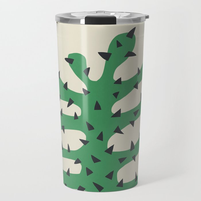 Matisse Inspired Dark Green Shape Travel Mug Gallery Image 1
