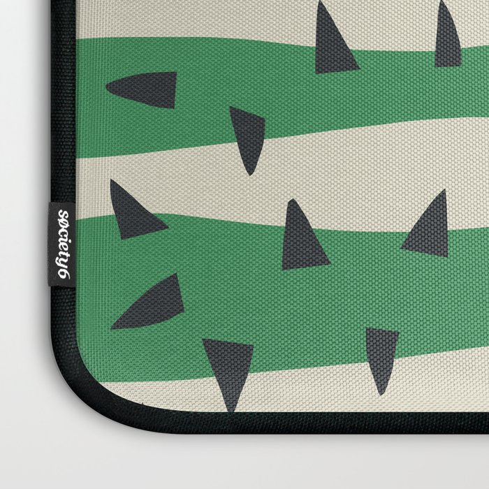 Matisse Inspired Dark Green Shape Laptop Sleeve Gallery Image 3