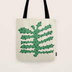 Matisse Inspired Dark Green Shape Tote Bag Gallery Image 1